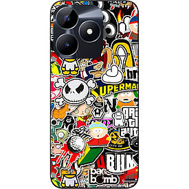 Бампер силіконовий Case для Realme C51 з малюнком Креатив