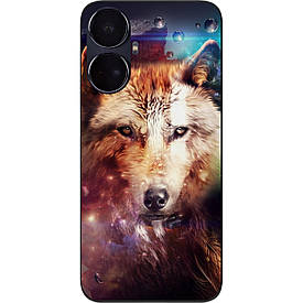 Чохол силіконовий Case для Realme 10 Pro Plus з картинкою Космічний вовк