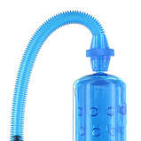 Вакуумна помпа XLsucker Penis Pump Blue для члена довжиною до 18см, діаметр до 4 см, фото 2