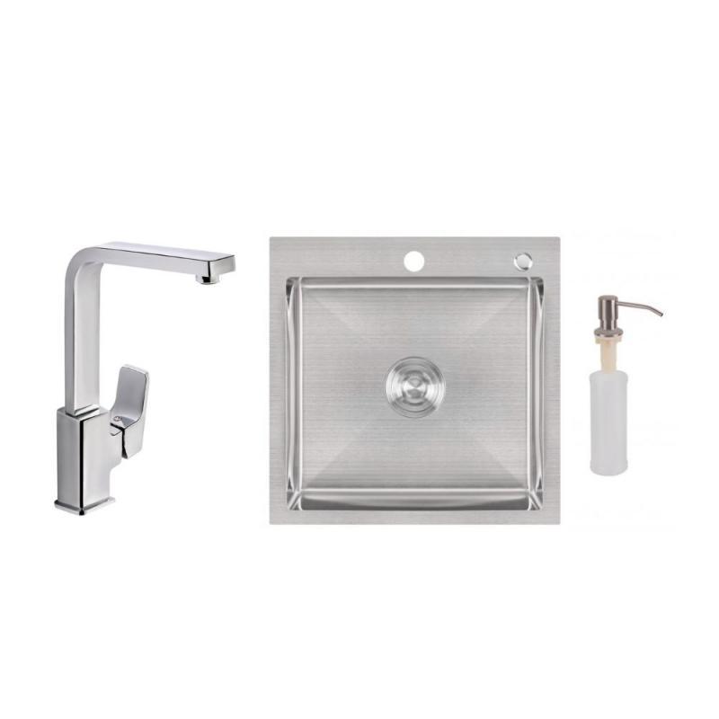 Набір для кухні Namesti 2 в 1 зі змішувачем для фільтрованої води (QTNAM9025102FC + LIDZH5050BRU3010) хром, фото 1