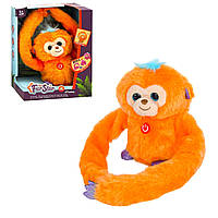 Мягкая игрушка интерактивная говорящая Обезьяна Bambi MP 2304 (orange) Оранжевая