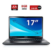 Ноутбук Б-класс Samsung NP355E7C / 17.3" (1600x900) TN / AMD A4-4300M (2 ядра по 2.5 - 3.0 GHz | всё для тебя