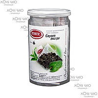 Чай зелений, пірамідка в банці Османтус, чай у пірамідках "Зелений саусеп екстра" 20x2 г