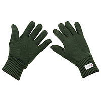 Оливковая Утепленная Тактика: Перчатки вязаные тактические MFH Knitted Gloves Олива M