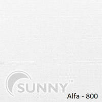 Рулонные шторы для окон в открытой системе Sunny, ткань Alfa - 1