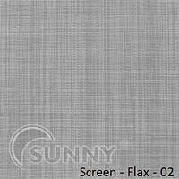 Рулонные шторы для окон в открытой системе Sunny, ткань Screen Flax
