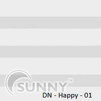 Рулонні штори День Ніч для вікон "Sunny" DN-Happy | Карнизний гуру