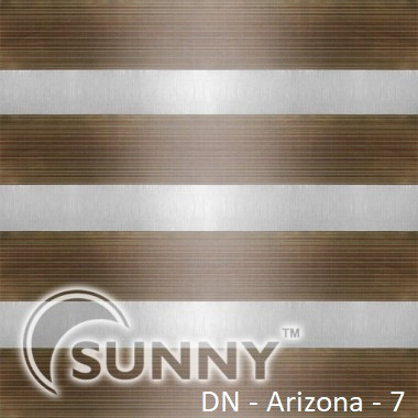 Рулонні штори для вікон Sunny в системі День Ніч, тканина DN-Arizona.