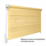 Рулонні штори для вікон Sunny в системі День Ніч, тканина DN-Hollywood, фото 2