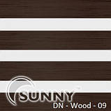 Рулонні штори День Ніч для вікон "Sunny" DN-Wood | Карнизний гуру, фото 2