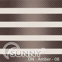 Рулонні штори День Ніч для вікон "Sunny" DN-Amber | Карнизний гуру