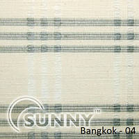 Рулонні штори для вікон в закритій системі Sunny з плоскими направляючими - ПЛАСТИК, тканина Bangkok