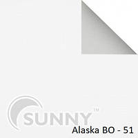 Рулонні штори для вікон в закритій системі Sunny з плоскими направляючими - ПЛАСТИК, тканина Alaska BO