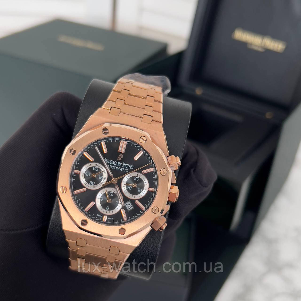 Наручний годинник Audemars Piguet Royal Oak Gold-Black