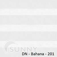 Рулонні штори для вікон День Ніч в закритій системі Sunny з П-подібними направляючими, тканина DN-Bahama - 4