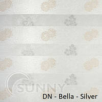 Рулонні штори для вікон День Ніч в закритій системі Sunny з П-подібними направляючими, тканина DN-Bella