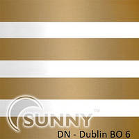 Рулонні штори для вікон День Ніч в закритій системі Sunny з П-подібними направляючими, тканина DN-Dublin BO