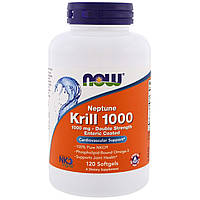 Масло криля Neptune Krill Now Foods двойная сила 1000 мг 120 капсул NL, код: 7701587