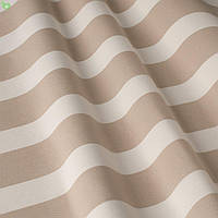 Вулична декоративна тканина в смужку бежевого та білого кольору 84334v6
