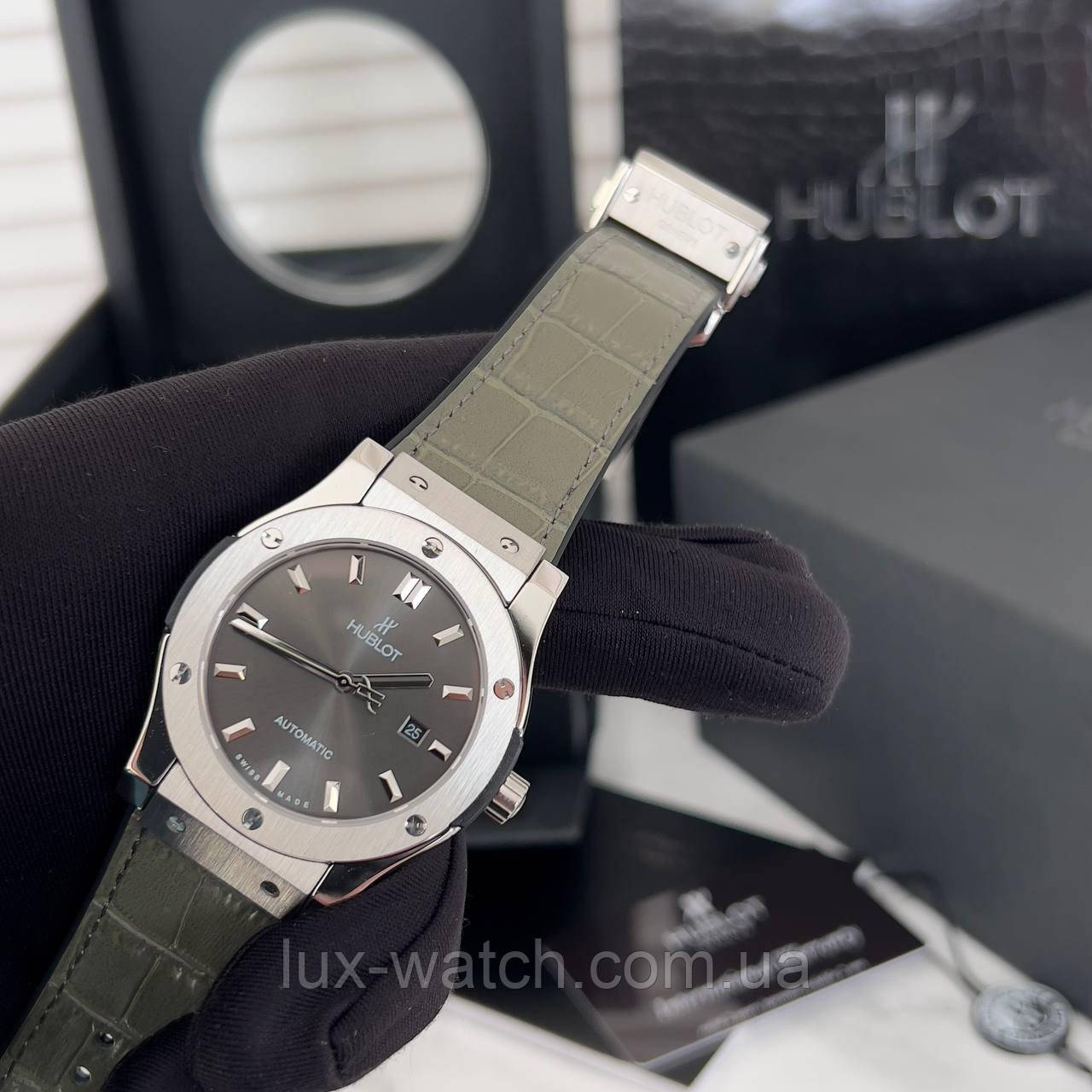 Чоловічий наручний годинник Hublot Classic Fusion Automatic Silver-Grey