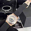 Модний наручний годинник Hublot Classic Fusion Automatic Silver-Black, фото 2