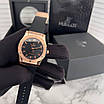 Модний наручний годинник Hublot Classic Fusion Automatic Silver-Black, фото 3