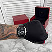 Годинник чоловічий Cartier Santos Silver-Black, фото 5