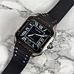 Годинник чоловічий Cartier Santos Silver-Black, фото 7