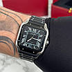 Годинник чоловічий Cartier Santos Silver-Black, фото 9