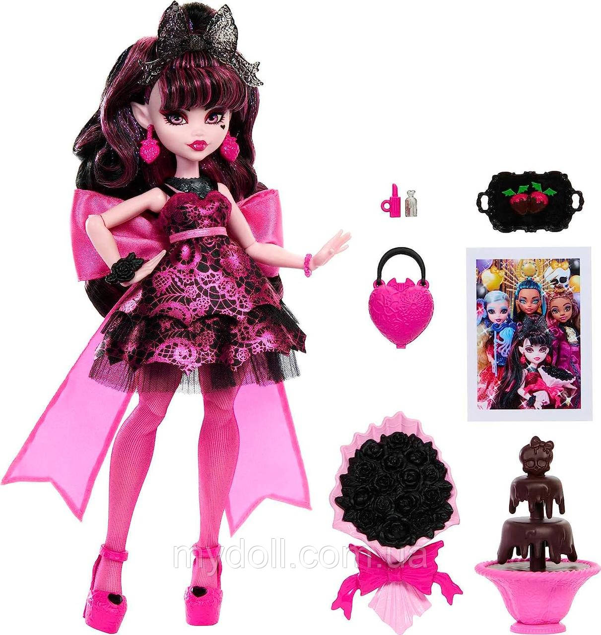 Лялька Монстер Хай Дракулаура Monster High Draculaura Doll G3 Monster Ball Бал Монстрів HNF68 Mattel Оригінал