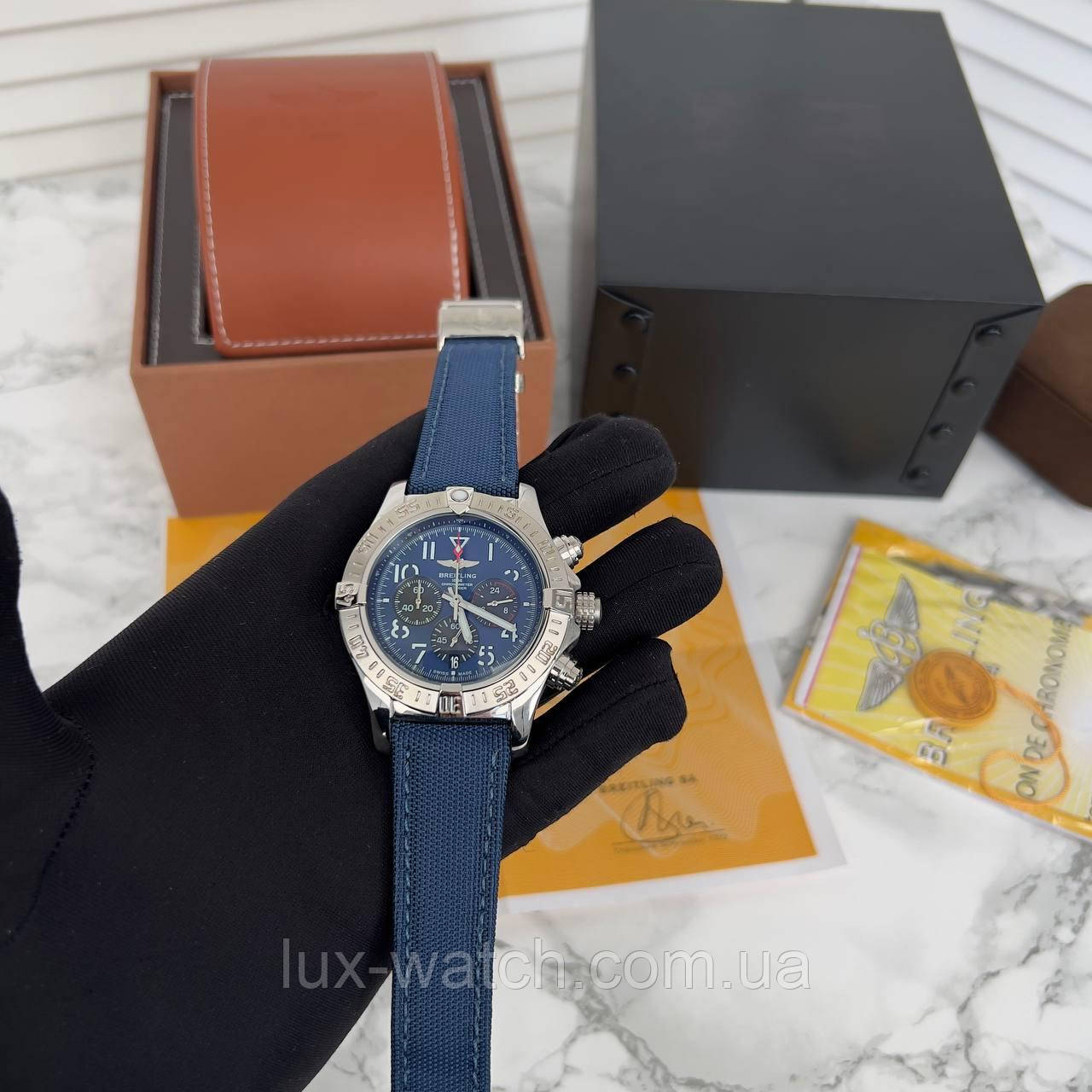 Breitling 1884 Silver Blue ID 2034703647 7130 Prom.ua