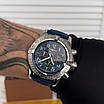 Ефектний чоловічий годинник Breitling 1884 Silver-Blue, фото 7