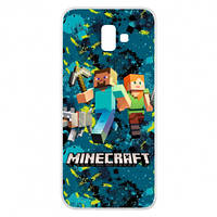 Чехол для Samsung J6 Plus 2018 Minecraft Steve Alex And Dog