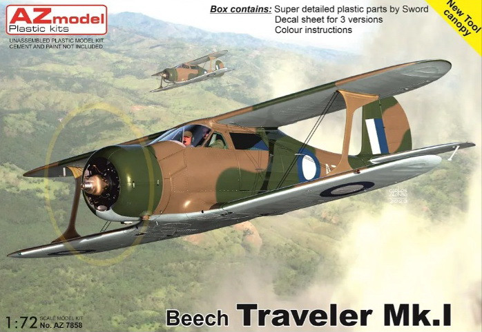 Пластикова модель 1/72 американський літак британська служба Beech Traveler Mk.I