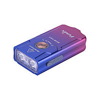 Фонарь наключный Fenix E03R V2.0, Фіолетовий, Ручний, USB, Білий, Червоний, 500