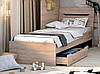 Ліжко-горище  Аякс + ліжко 80 з ящиком 1750х1065х2135мм  основа - ДСП Майстер Форм, фото 2