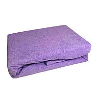 Простынь на резинке махровая Cotton Area фиолетовая 160х200 см