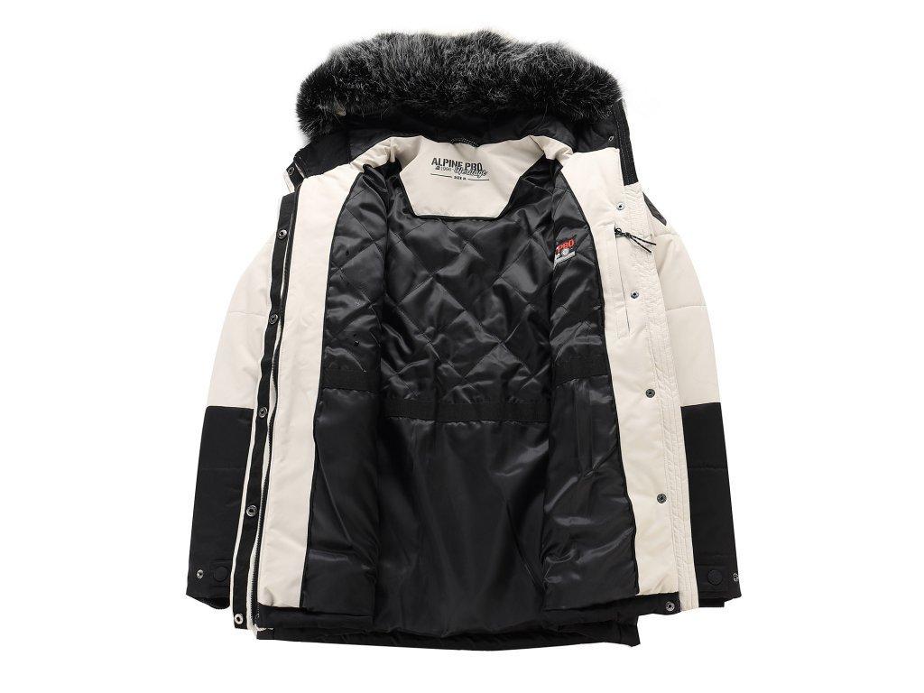 Куртка Alpine Pro Egypa женская 128 XS бежевая/черная - фото 3 - id-p2034759736
