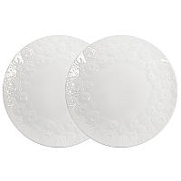 Набор тарелок фарфоровых 2 предмета 27,5 см Lefard 944-075 белый
