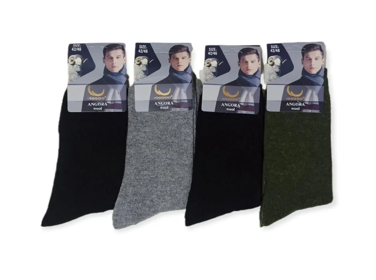 Шкарпетки чоловічі зимові вовняні ангора, фото 1