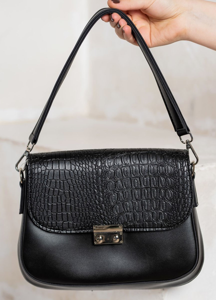 Чорна сумка жіноча екошкіра Марітель 990750