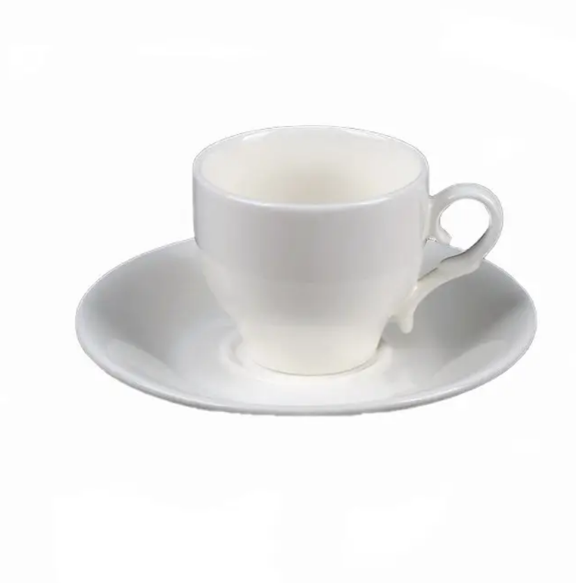 Набор кофейный Helios Extra white чашка 90 мл и блюдце 2 предмета (A7070) HD - фото 1 - id-p1010419469