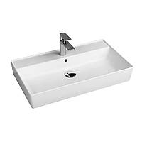 Умывальник подвесной Quarter Bath Cross Line 80x45, белый (70CL23080.00.1.3.01)