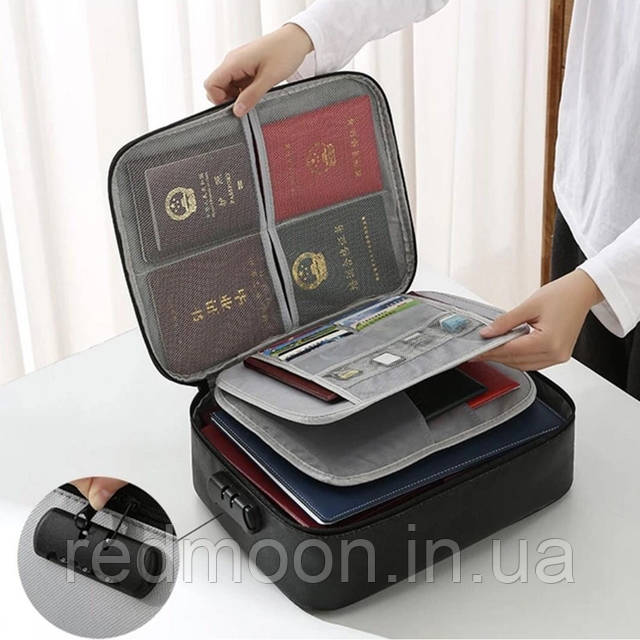 【むむさん専用ページ】 Дорожная сумка органайзер c кодовым замком для документов 37х10