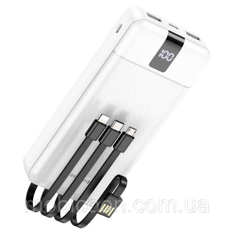 Power Bank з вбудованими кабелями 20000 mAh, фото 1