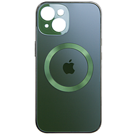 Чехол Fiji MagSafe для Apple Iphone 14 противоударный бампер с защитой блока камер зеленый