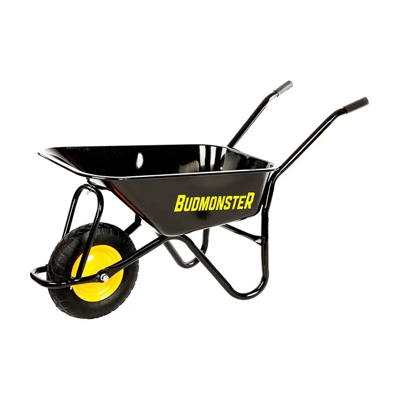 Тачка BudMonster будівельна 1-колісна 80 л, вантажопідйомність 200 кг (01-007), фото 1