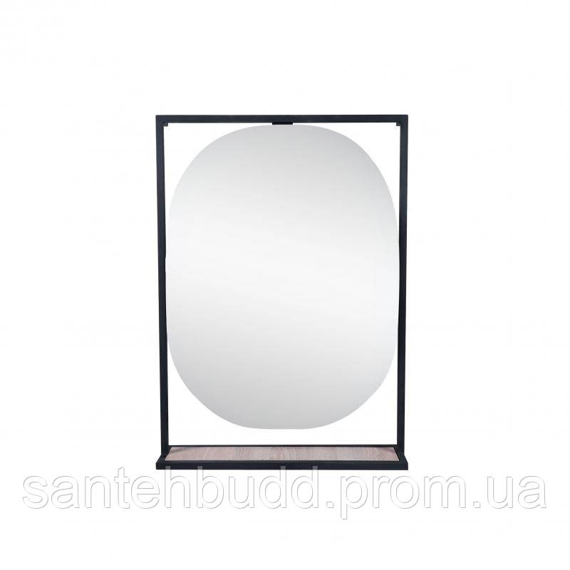 Дзеркало Qtap Taurus 600х850х1400 Black/Whitish oak з LED-підсвічуванням QT2478ZP600BWO - фото 4 - id-p2034793909