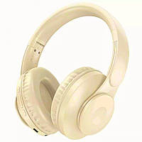 Бездротові Bluetooth-навушники Hoco W45 Enjoy (46h, BT5.3, 400 mAh, AUX) Milky White