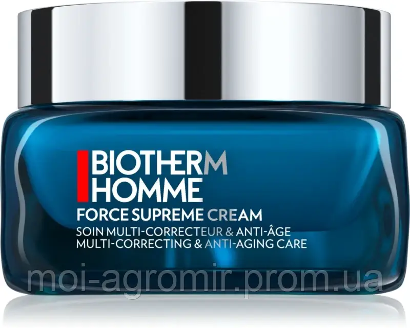 Biotherm Homme Force Supreme розгладжуючий денний крем для регенерації та відновлення шкіри 50мл